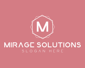 Minimalist Boutique Hexagon logo design