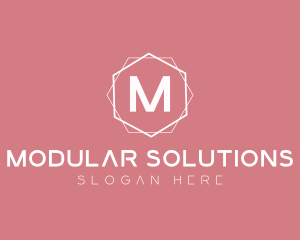 Minimalist Boutique Hexagon logo design