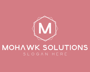 Minimalist Boutique Hexagon logo design