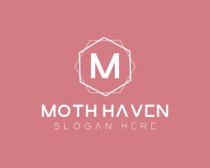 Minimalist Boutique Hexagon logo design