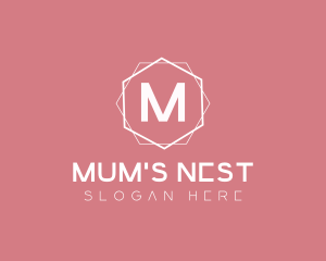 Mum - Minimalist Boutique Hexagon logo design