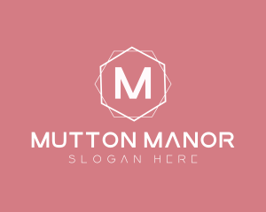 Minimalist Boutique Hexagon logo design