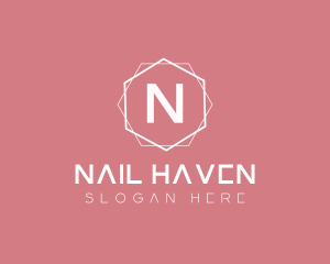 Manicure - Minimalist Boutique Hexagon logo design