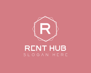 Minimalist Boutique Hexagon logo design