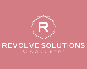 Minimalist Boutique Hexagon logo design