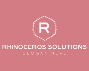 Minimalist Boutique Hexagon logo design