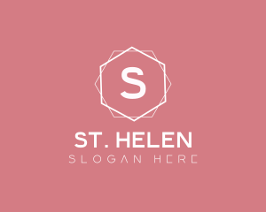 Minimalist Boutique Hexagon logo design