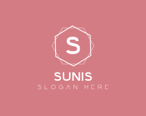 Minimalist Boutique Hexagon logo design