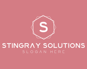 Minimalist Boutique Hexagon logo design