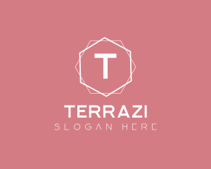 Minimalist Boutique Hexagon logo design