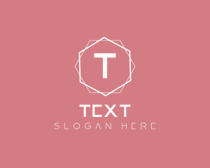 Minimalist Boutique Hexagon logo design