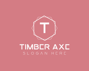 Minimalist Boutique Hexagon logo design