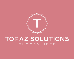 Minimalist Boutique Hexagon logo design