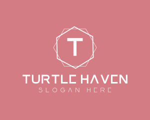 Minimalist Boutique Hexagon logo design