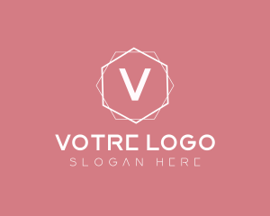 Minimalist Boutique Hexagon logo design