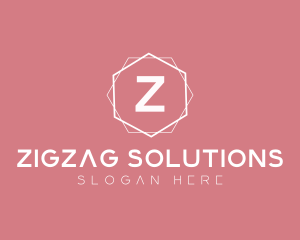 Minimalist Boutique Hexagon logo design