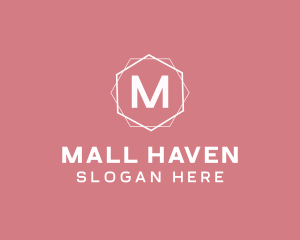 Minimalist Boutique Hexagon logo design