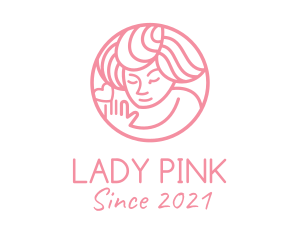 Pink Women Wellness  logo design