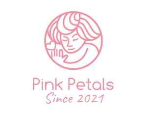 Pink Women Wellness  logo design