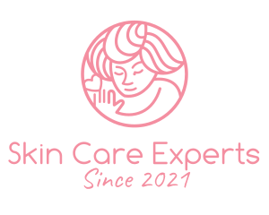 Pink Women Wellness  logo design