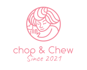 Hair - Pink Women Wellness logo design