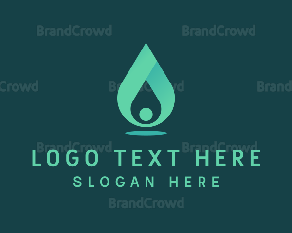 Aqua Water Drop Logo