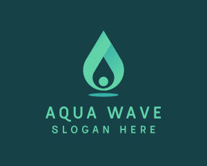 Aqua Water Drop Logo