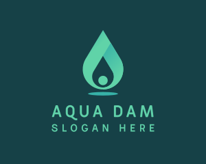 Aqua Water Drop logo design