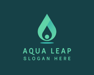 Aqua Water Drop logo design