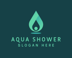 Aqua Water Drop logo design