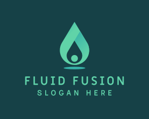 Aqua Water Drop logo design