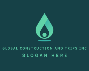Water Conservation - Aqua Water Drop logo design