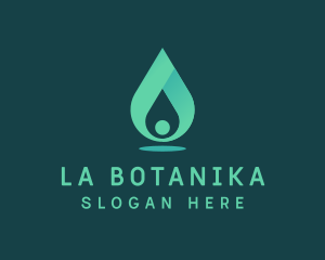 Essential Oil - Aqua Water Drop logo design