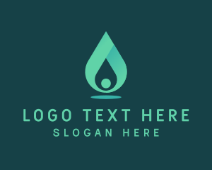 Aqua Water Drop Logo