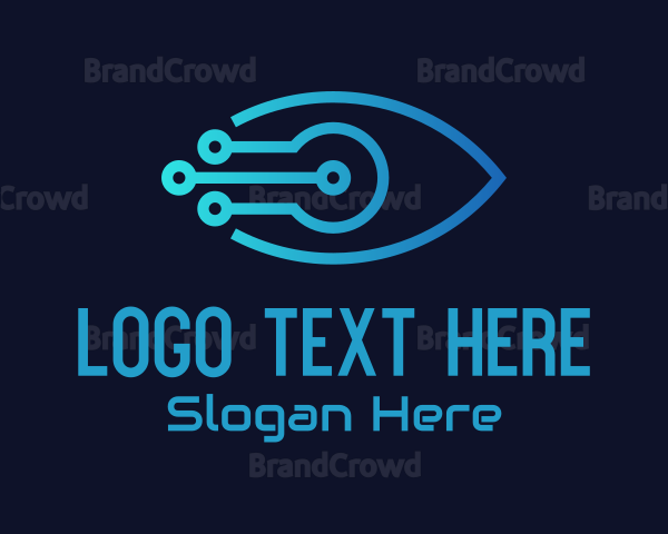 Gradient Tech Eye Logo