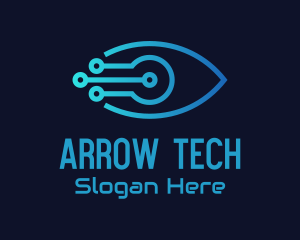 Gradient Tech Eye logo design