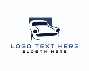 Panel Beater - Car Garage Drive logo design