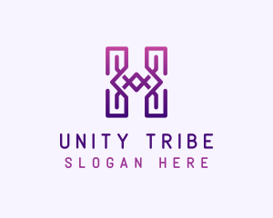 Tribe - Gradient Diamond Tribe logo design