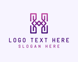 Monogram - Gradient Diamond Tribe logo design