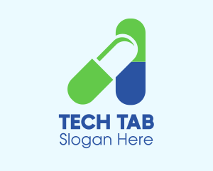 Tablet - Medical Vitamin Pill logo design