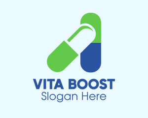Multivitamins - Medical Vitamin Pill logo design
