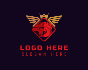 Royalty - Luxury Wings Car logo design