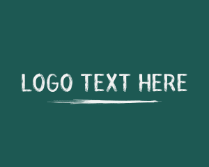 School Chalk Wordmark Logo
