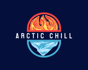 Iceberg - Hvac Heat Cold Refrigeration logo design