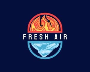 Hvac Heat Cold Refrigeration logo design