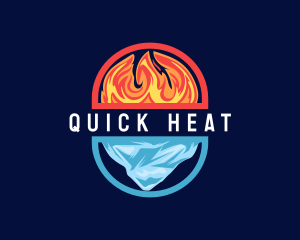 Hvac Heat Cold Refrigeration logo design