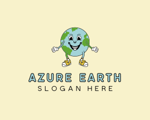 Earth Environmental Globe logo design