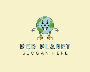 Earth Environmental Globe logo design