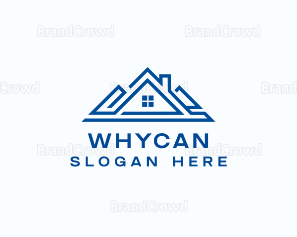 Geometric Roof Architecture Logo