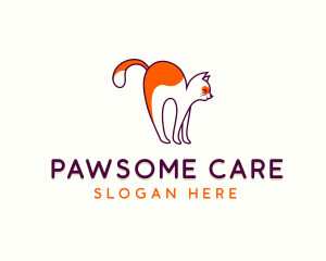 Vet - Cute Cat Vet logo design